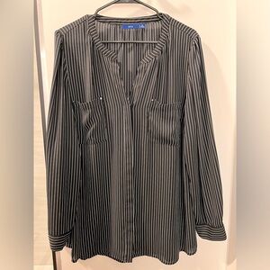 Apt 9 Striped Long Sleeve Blouse